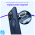 iPhone 15 Pro Max Hoesje met MagSafe Back Cover Matte Donker Blauw afbeelding 4
