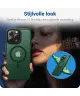 iPhone 15 Pro Max Hoesje met MagSafe Back Cover Matte Midnight Green