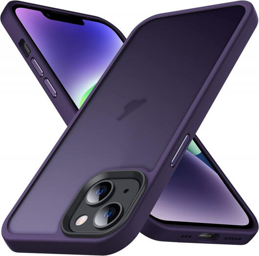 Apple iPhone 14 Pro Hoesje Back Cover Matte Paars afbeelding 1