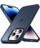 Apple iPhone 14 Pro Hoesje Back Cover Matte Donkerblauw