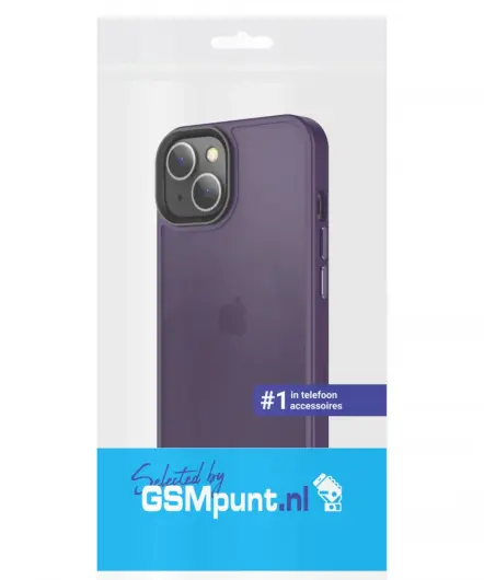 Apple iPhone 15 Plus Hoesje Back Cover Matte Paars afbeelding 4