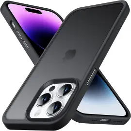 Apple iPhone 15 Pro Max Hoesje Back Cover Matte Zwart