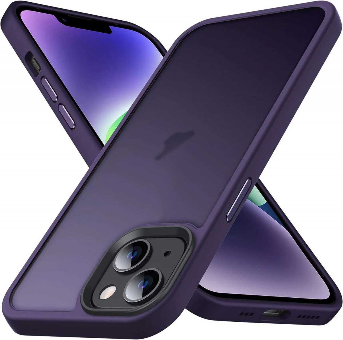 Apple iPhone 15 Pro Max Hoesje Back Cover Matte Paars afbeelding 1