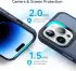 Apple iPhone 15 Pro Max Hoesje Back Cover Matte Donker Blauw afbeelding 3