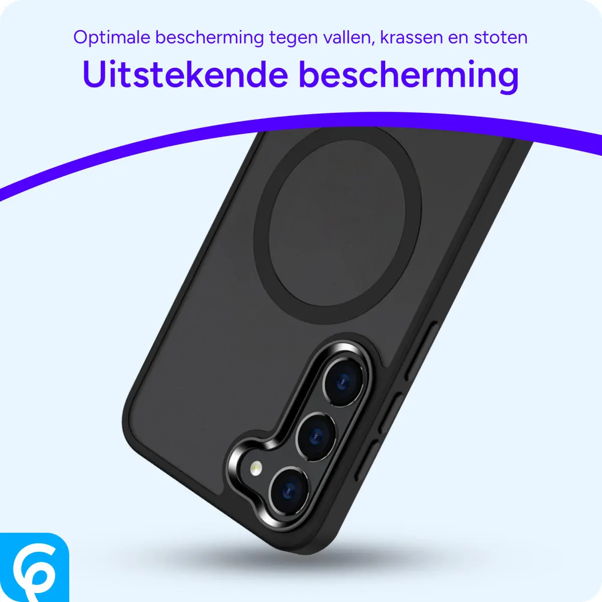 Samsung Galaxy S23 Hoesje met MagSafe Back Cover Matte Zwart afbeelding 6