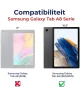 Samsung Galaxy Tab A8 Hoes met Screen Protector en Handriem Blauw