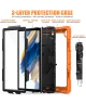 Samsung Galaxy Tab A8 Hoes met Screen Protector en Handriem Oranje