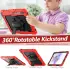 Samsung Galaxy Tab S8+ S7+ / S7 FE Hoes met Screen Protector en Handriem Rood afbeelding 5