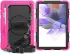 Samsung Galaxy Tab S8+ S7+ / S7 FE Hoes met Screen Protector en Handriem Roze afbeelding 13