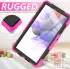 Samsung Galaxy Tab S8+ S7+ / S7 FE Hoes met Screen Protector en Handriem Roze afbeelding 4