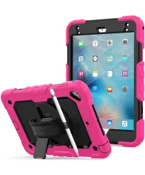 Apple iPad Mini 4/5 Hoes met Screen Protector en Handriem Roze