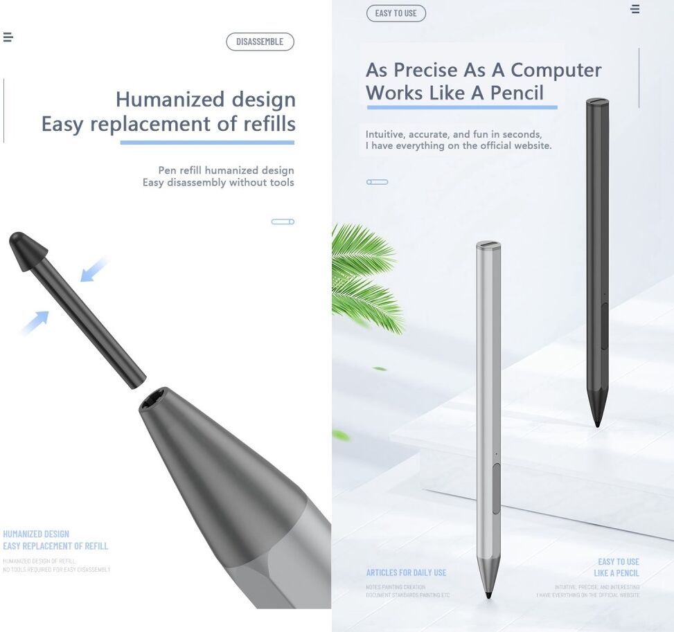 WR18 Micro USB Complete Actieve Surface Stylus Pen Met Palm Rejection afbeelding 4
