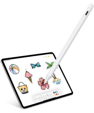 P6P Actieve Stylus Pen Voor iPad Pro / iPad Air / iPad Mini - Wit Stylus Pennen
