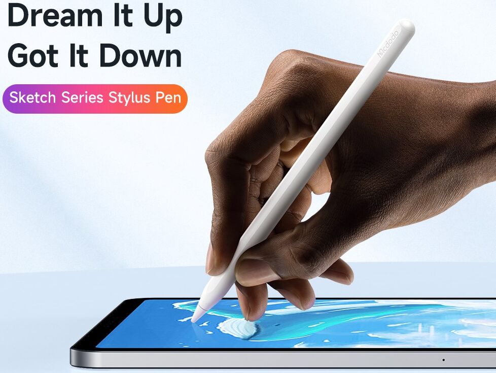 MCDODO Actieve Stylus Pen Met Dunne Punt Voor iPad Wit afbeelding 2