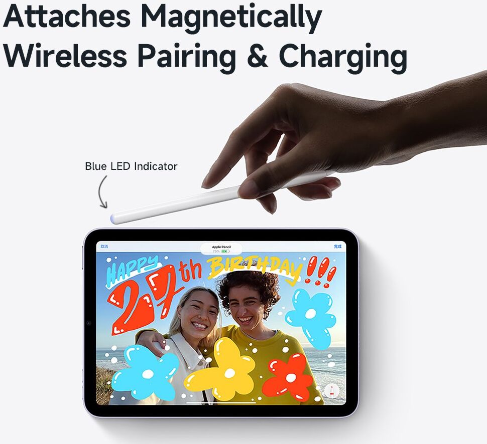 MCDODO Actieve Stylus Pen Met Dunne Punt Voor iPad Wit afbeelding 5
