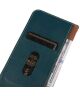 KHAZNEH iPhone 15 Pro Hoesje RFID Portemonnee Book Case Leer Groen