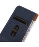 KHAZNEH iPhone 15 Pro Hoesje RFID Portemonnee Book Case Leer Blauw