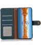 KHAZNEH iPhone 15 Pro Max Hoesje RFID Portemonnee Book Case Leer Groen