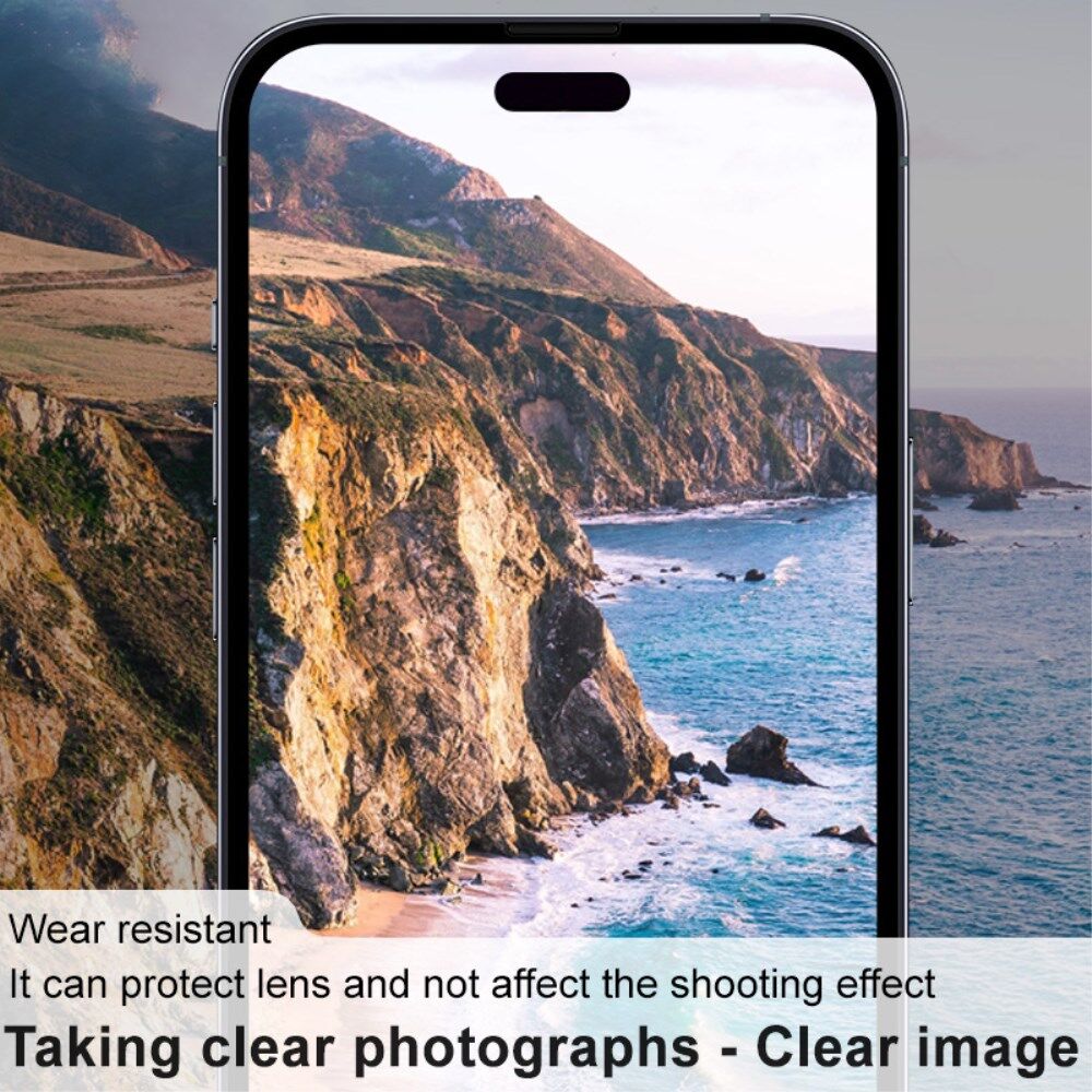 Imak Apple iPhone 15 / 15 Plus Camera Lens Protector + Lens Cap Clear afbeelding 4