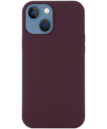 Apple iPhone 15 Hoesje MagSafe Dun Silicone Back Cover Bordeaux Hoesjes