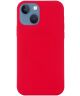 Apple iPhone 15 Hoesje MagSafe Dun Silicone Back Cover Rood