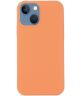 Apple iPhone 15 Hoesje MagSafe Dun Silicone Back Cover Oranje
