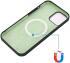 Apple iPhone 15 Hoesje MagSafe Dun Silicone Back Cover Groen afbeelding 4