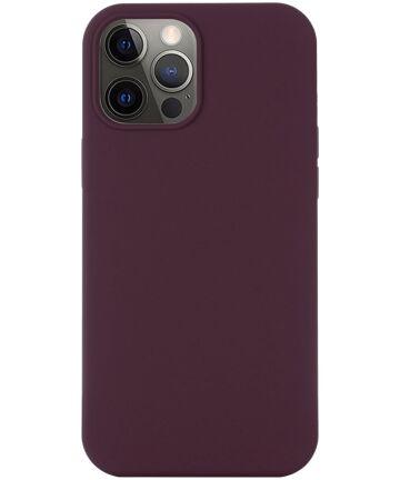 Apple iPhone 15 Pro Max Hoesje MagSafe Dun Silicone Bordeaux Hoesjes