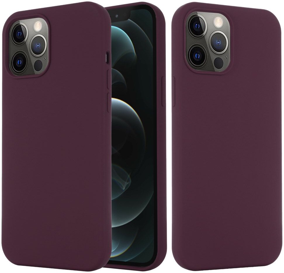 Apple iPhone 15 Pro Max Hoesje MagSafe Dun Silicone Bordeaux afbeelding 3