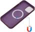 Apple iPhone 15 Pro Max Hoesje MagSafe Dun Silicone Bordeaux afbeelding 4