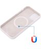 Apple iPhone 15 Pro Max Hoesje MagSafe Dun Silicone Wit