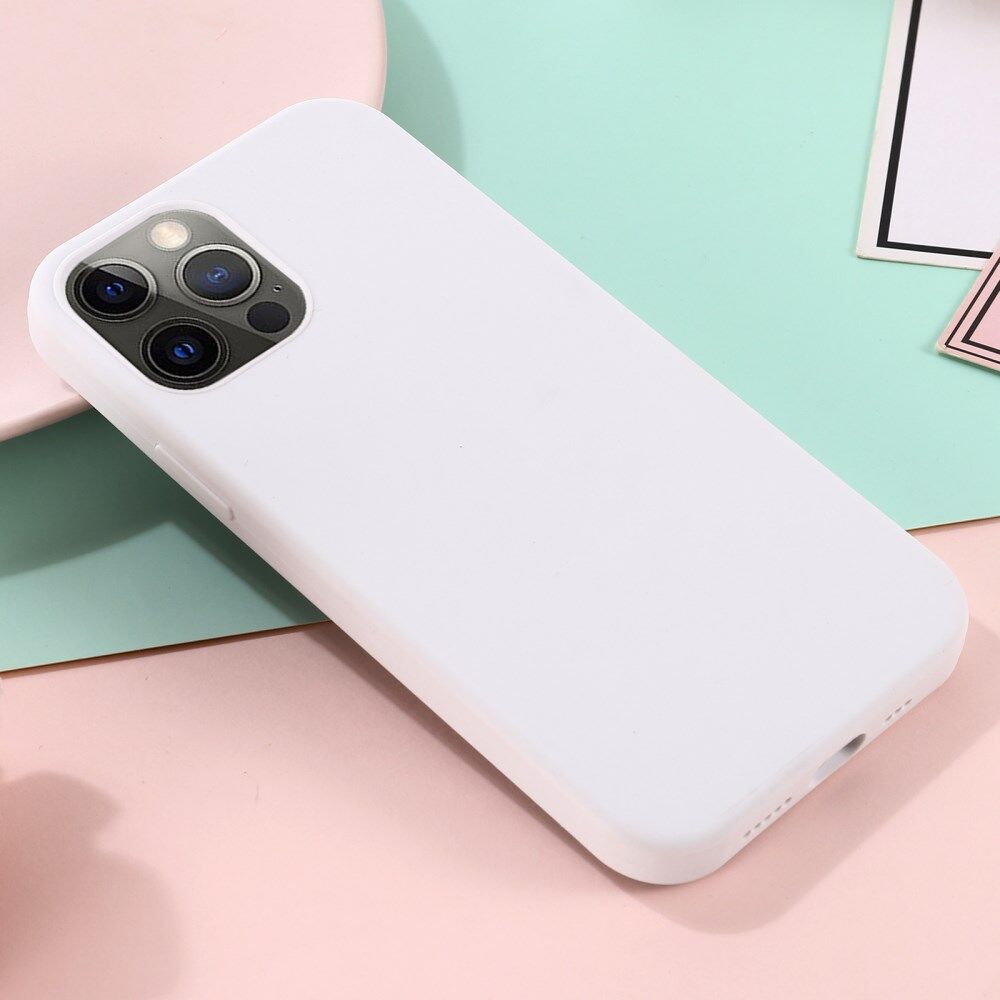 Apple iPhone 15 Pro Max Hoesje MagSafe Dun Silicone Wit afbeelding 6