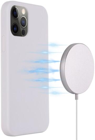 Apple iPhone 15 Pro Max Hoesje MagSafe Dun Silicone Wit afbeelding 2