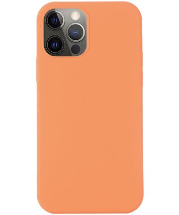 Apple iPhone 15 Pro Max Hoesje MagSafe Dun Silicone Oranje Hoesjes
