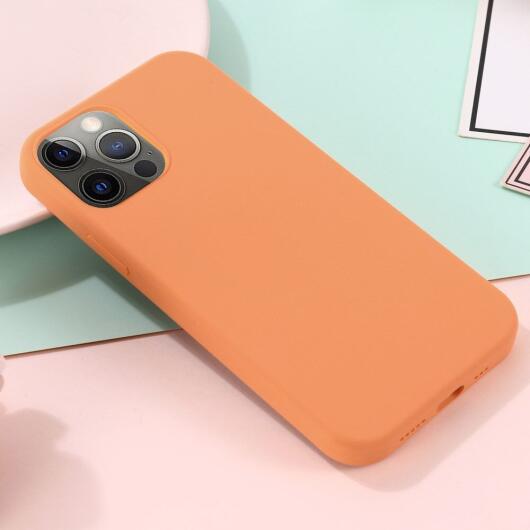 Apple iPhone 15 Pro Max Hoesje MagSafe Dun Silicone Oranje afbeelding 7