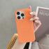 Apple iPhone 15 Pro Max Hoesje MagSafe Dun Silicone Oranje afbeelding 6