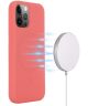 Apple iPhone 15 Pro Max Hoesje MagSafe Dun Silicone Roze
