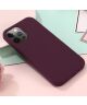 Apple iPhone 15 Pro Hoesje MagSafe Dun Silicone Back Cover Bordeaux
