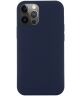 Apple iPhone 15 Pro Hoesje MagSafe Dun Silicone Back Cover Blauw