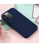 Apple iPhone 15 Pro Hoesje MagSafe Dun Silicone Back Cover Blauw