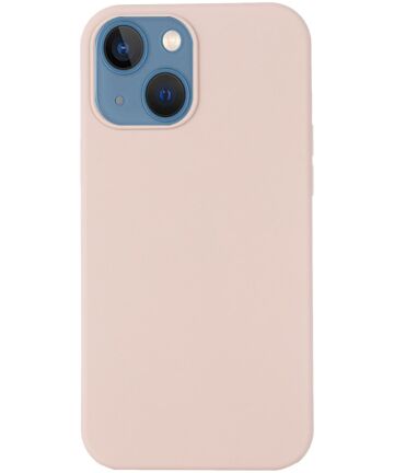 Apple iPhone 15 Plus Hoesje met MagSafe Siliconen Back Cover Roze Hoesjes