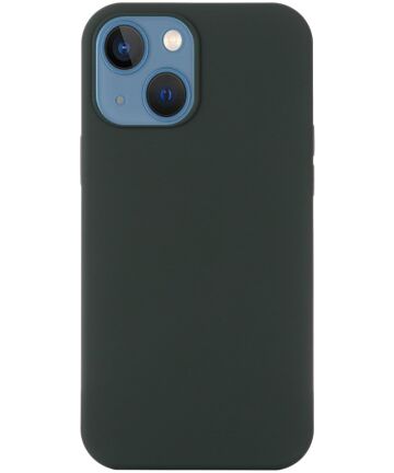 Apple iPhone 15 Plus Hoesje met MagSafe Siliconen Back Cover Groen Hoesjes