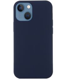 Apple iPhone 15 Plus Hoesje met MagSafe Siliconen Back Cover Blauw