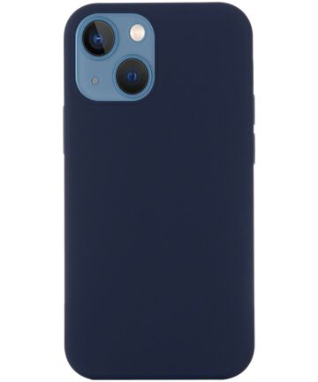 Apple iPhone 15 Plus Hoesje met MagSafe Siliconen Back Cover Blauw Hoesjes