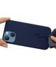 Apple iPhone 15 Plus Hoesje met MagSafe Siliconen Back Cover Blauw