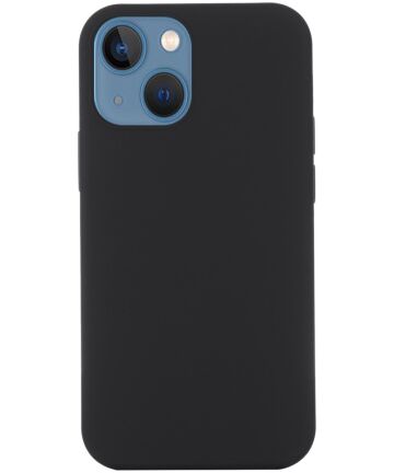 Apple iPhone 15 Plus Hoesje met MagSafe Siliconen Back Cover Zwart Hoesjes