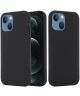 Apple iPhone 15 Plus Hoesje met MagSafe Siliconen Back Cover Zwart