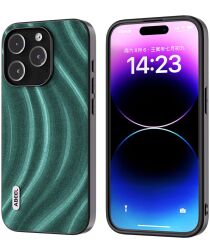 ABEEL Milky Way Apple iPhone 15 Pro Hoesje Back Cover Groen