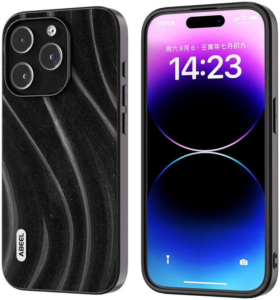 ABEEL Milky Way Apple iPhone 15 Pro Hoesje Back Cover Zwart afbeelding 1