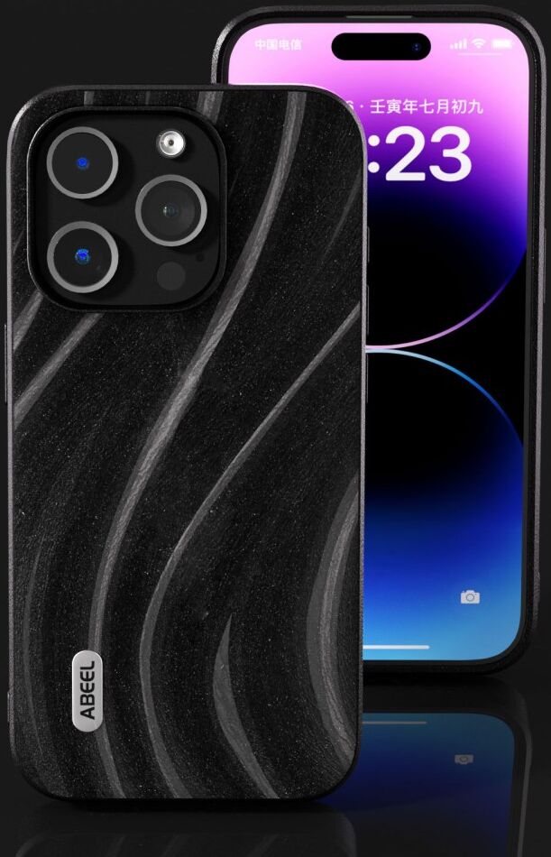 ABEEL Milky Way Apple iPhone 15 Pro Hoesje Back Cover Zwart afbeelding 4